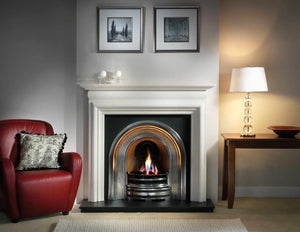 55"  Asquith Fireplace - Agean Limestone