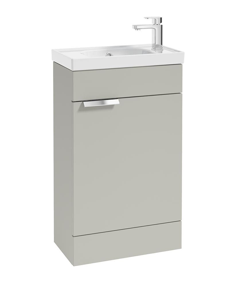 STOCKHOLM Floorstanding 50cm Single Door Cloakroom Unit - Choice of Colour - Choice of Handle