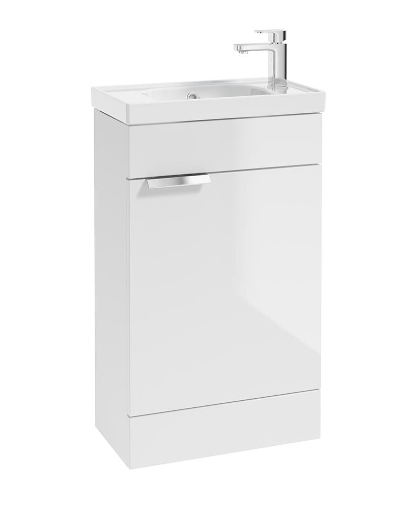 STOCKHOLM Floorstanding 50cm Single Door Cloakroom Unit - Choice of Colour - Choice of Handle