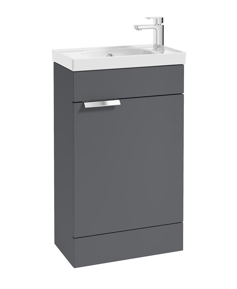 STOCKHOLM Floorstanding 50cm Single Door Cloakroom Unit - Choice of Colour - Choice of Handle