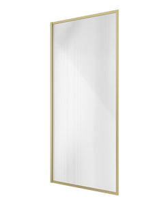 MIRAGE 800mm Fluted Glass Fixed Bath Screen - Choice of Frame Colour