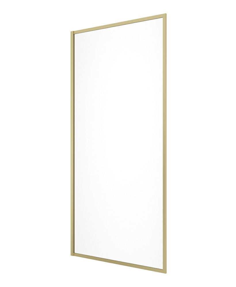 MIRAGE 800mm Clear Glass Fixed Bath Screen - Choice of Frame Colour