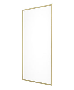 MIRAGE 800mm Clear Glass Fixed Bath Screen - Choice of Frame Colour