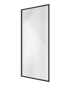 MIRAGE 800mm Fluted Glass Fixed Bath Screen - Choice of Frame Colour