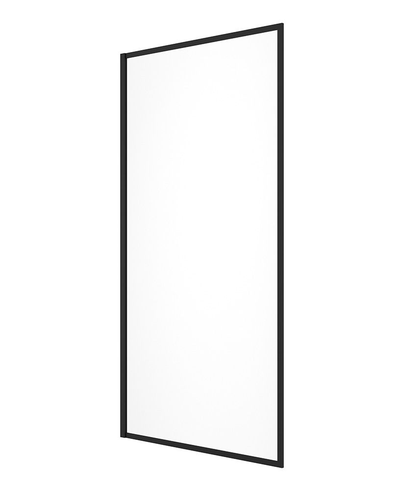 MIRAGE 800mm Clear Glass Fixed Bath Screen - Choice of Frame Colour