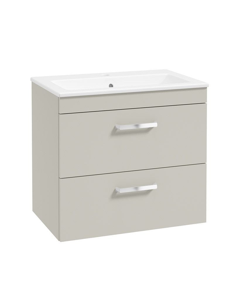 CORTA Wall Hung 60cm Two Drawer Unit - Choice of Colour - Choice of Handle