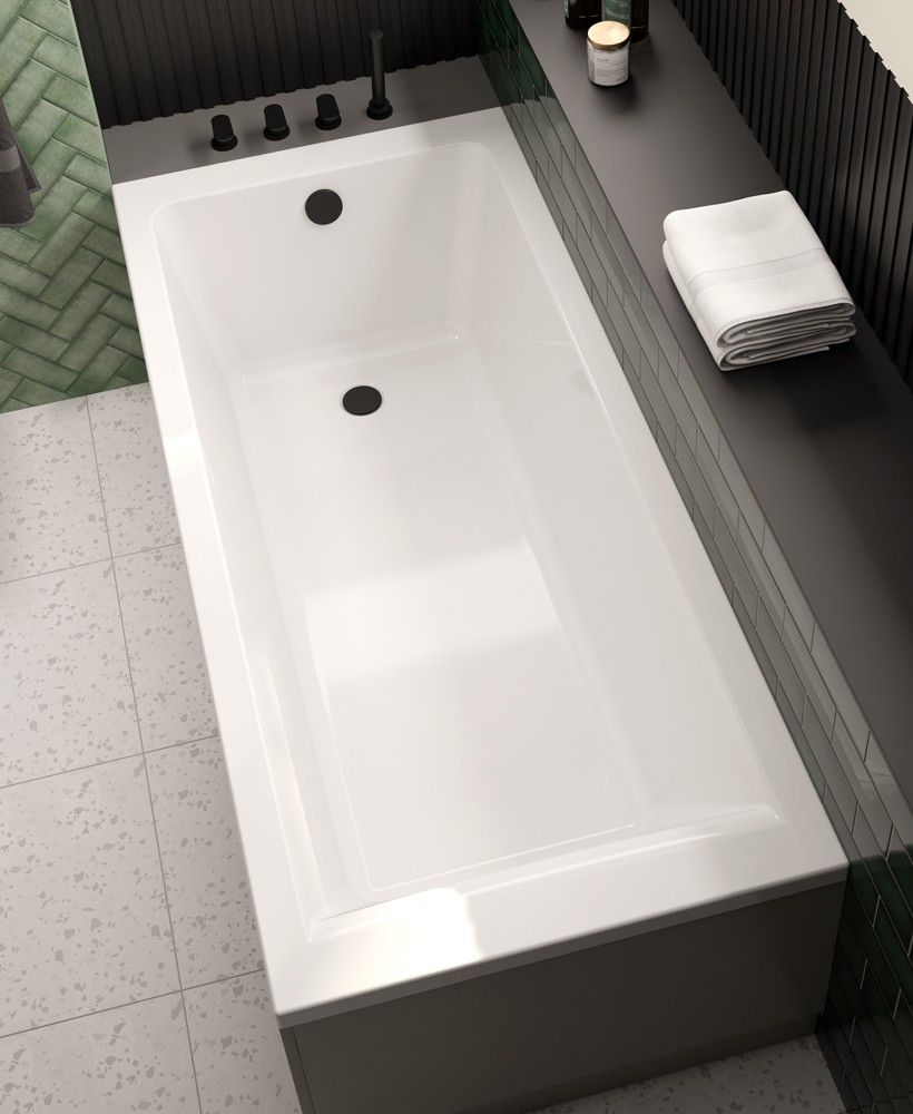 CUBO Single Ended Bath White - Choice of Size