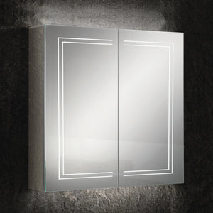 HiB Edge LED Border Mirrored Cabinet