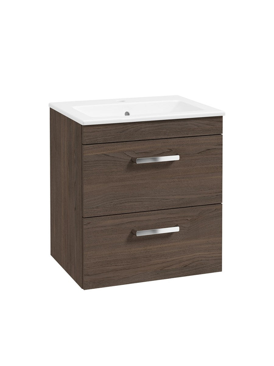 CORTA Wall Hung 50cm Two Drawer Unit - Choice of Colour