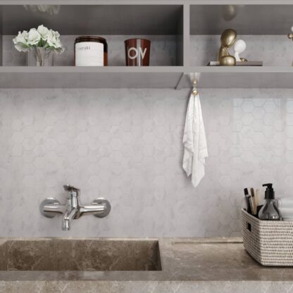 Pune Statuario Hex Mosiac 250×210
