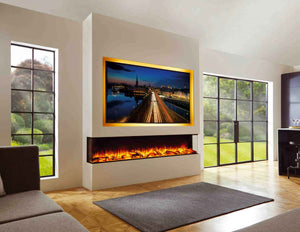 DEEP i-Range Ecoflame™ Electric Fires - Choice of sizes 750MM ,1000MM, 1250MM, 1500MM, 1800MM, 2200MM