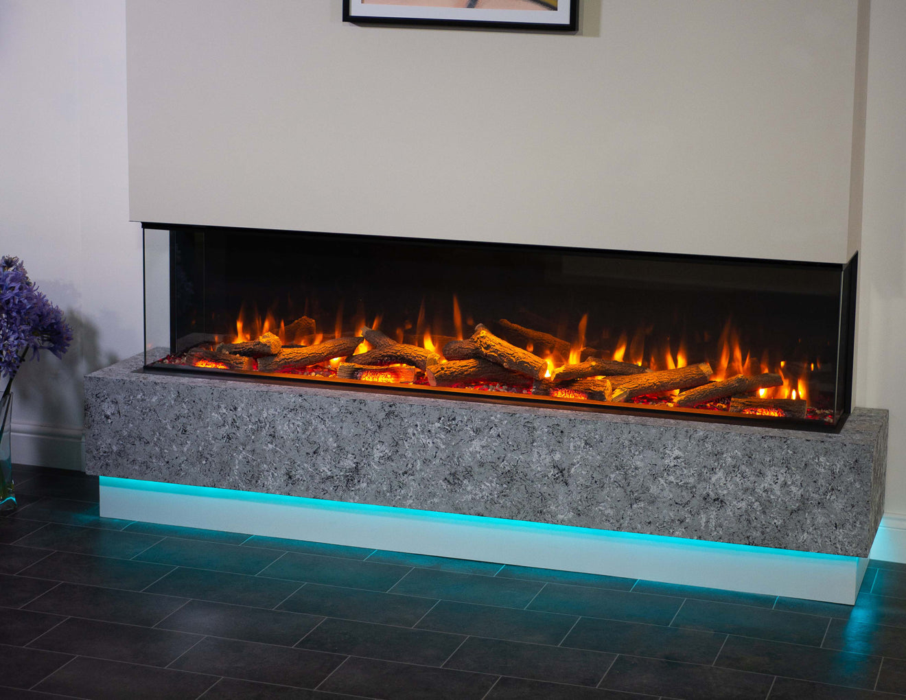 DEEP i-Range Ecoflame™ Electric Fires - Choice of sizes 750MM ,1000MM, 1250MM, 1500MM, 1800MM, 2200MM