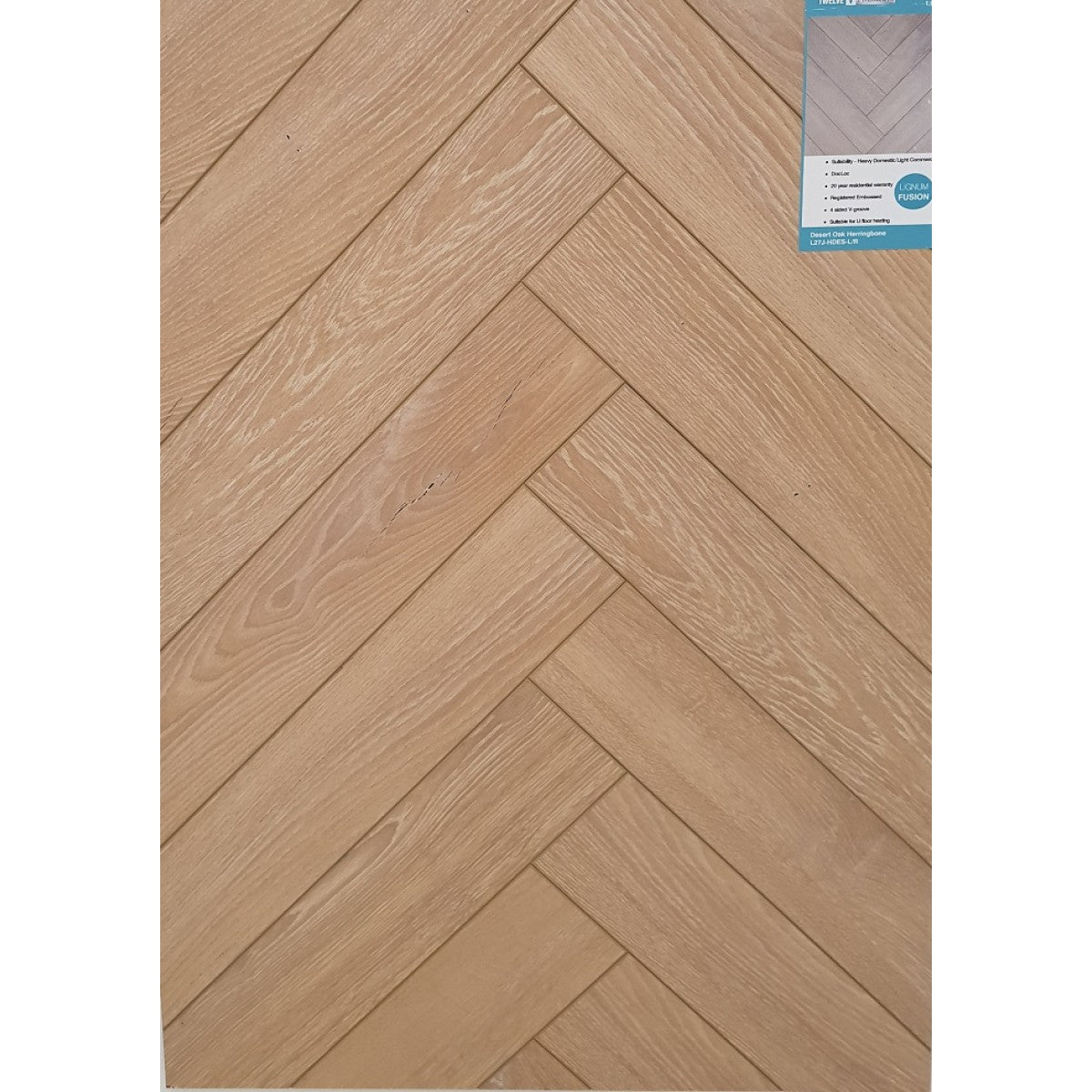 LIGNUM FUSION Desert Oak Herringbone 12mm