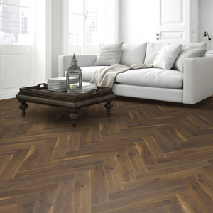 LIGNUM FUSION Coffee Oak Herringbone 12mm