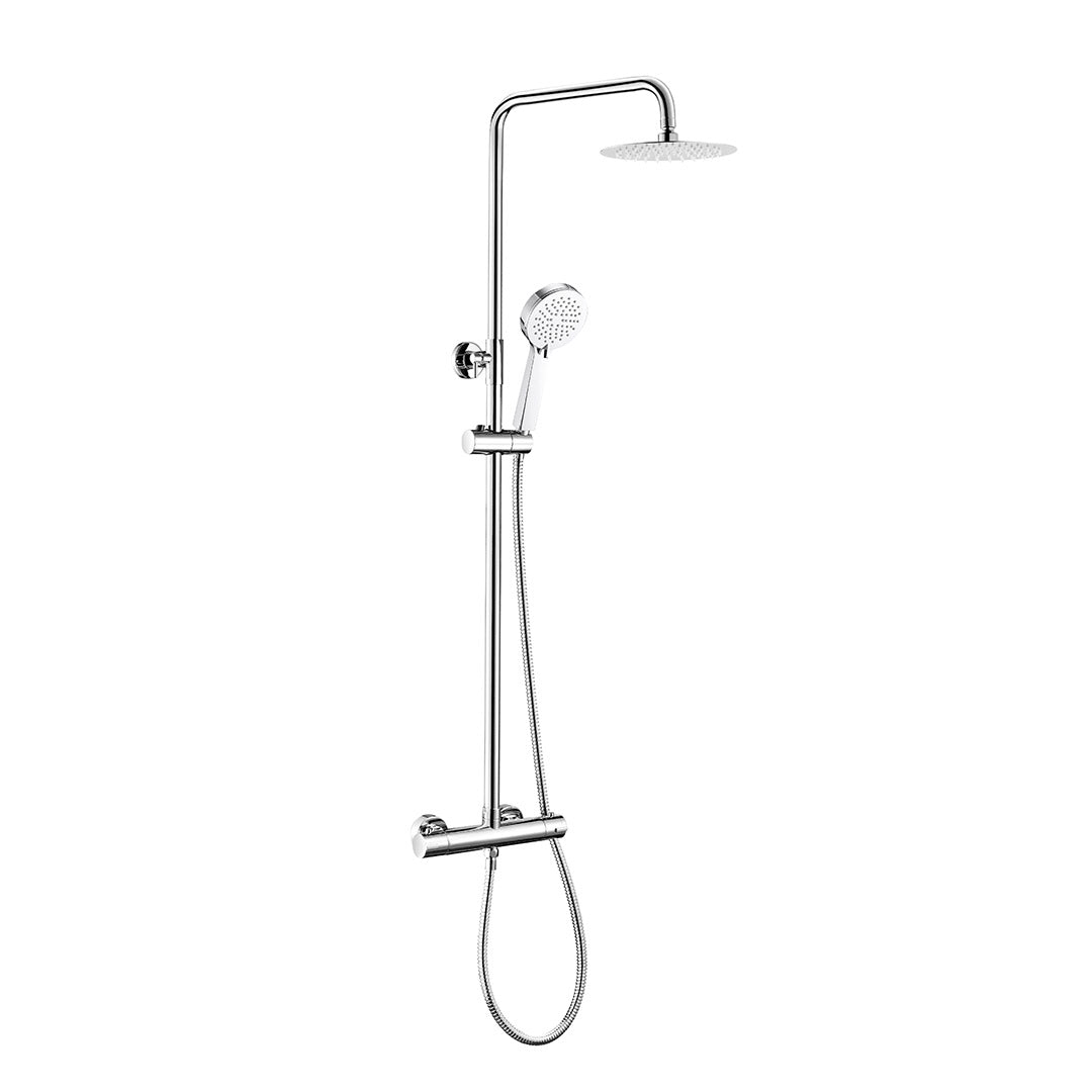 Firm Round Exposed Thermostatic Shower - Choice of Colour