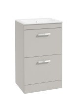 CORTA Floorstanding 50cm Two Drawer Unit - Choice of Colour - Choice of Handle