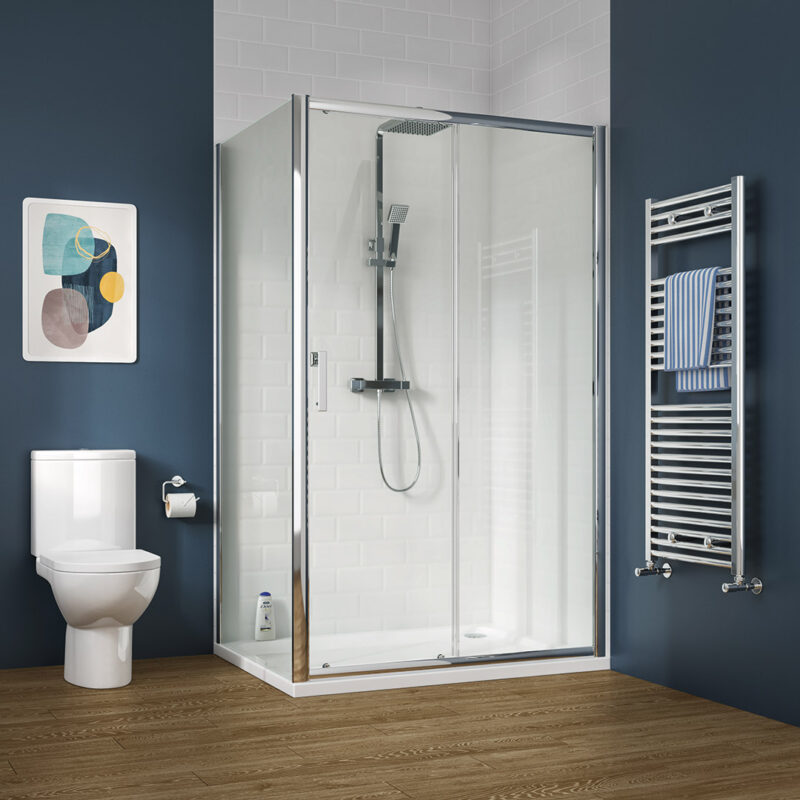 Sena 6mm Sliding Door - Choice of Size - Choice of Colour