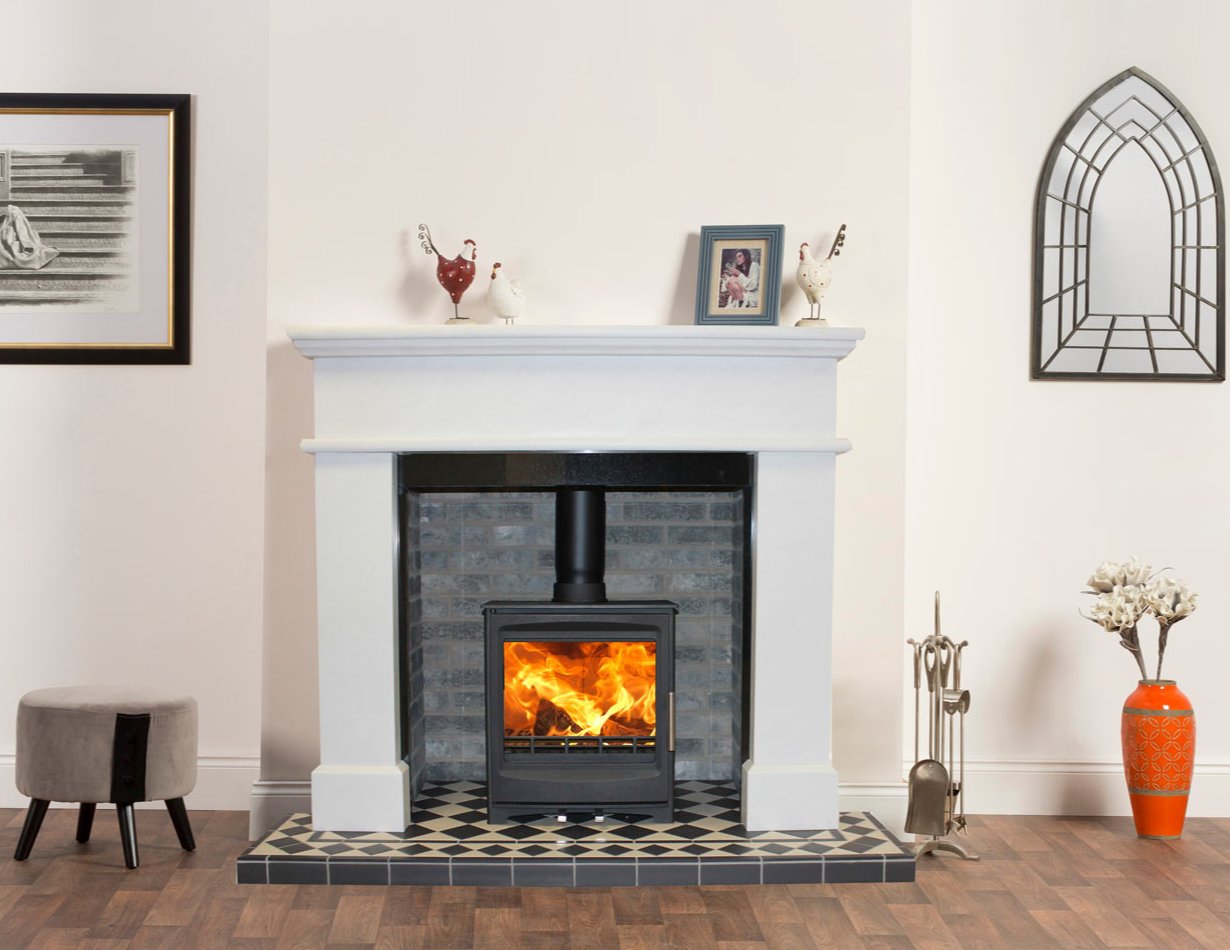 SAN REMO   Steel stove 8KW Multi-Fuel stove