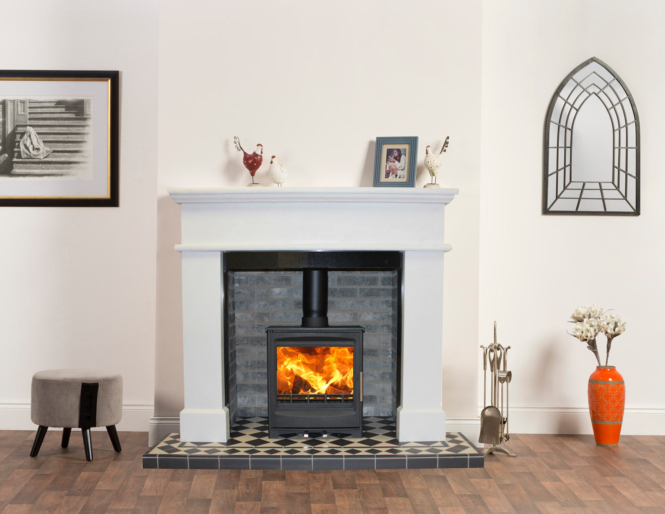 SAN REMO Steel stove 5KW Multi-Fuel stove