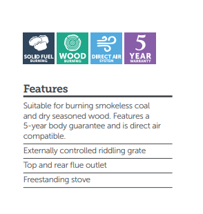 Cairo 6 kw Steel Body Stove