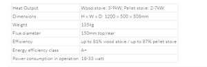 Aduro H1 Hybrid Stove - Pellet & Wood Hybrid