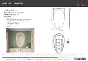 Bevin LED Mirror 500mm