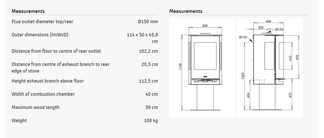 Aduro 9 Black - Woodburning Stove - Choice of Drawer or Pedestal