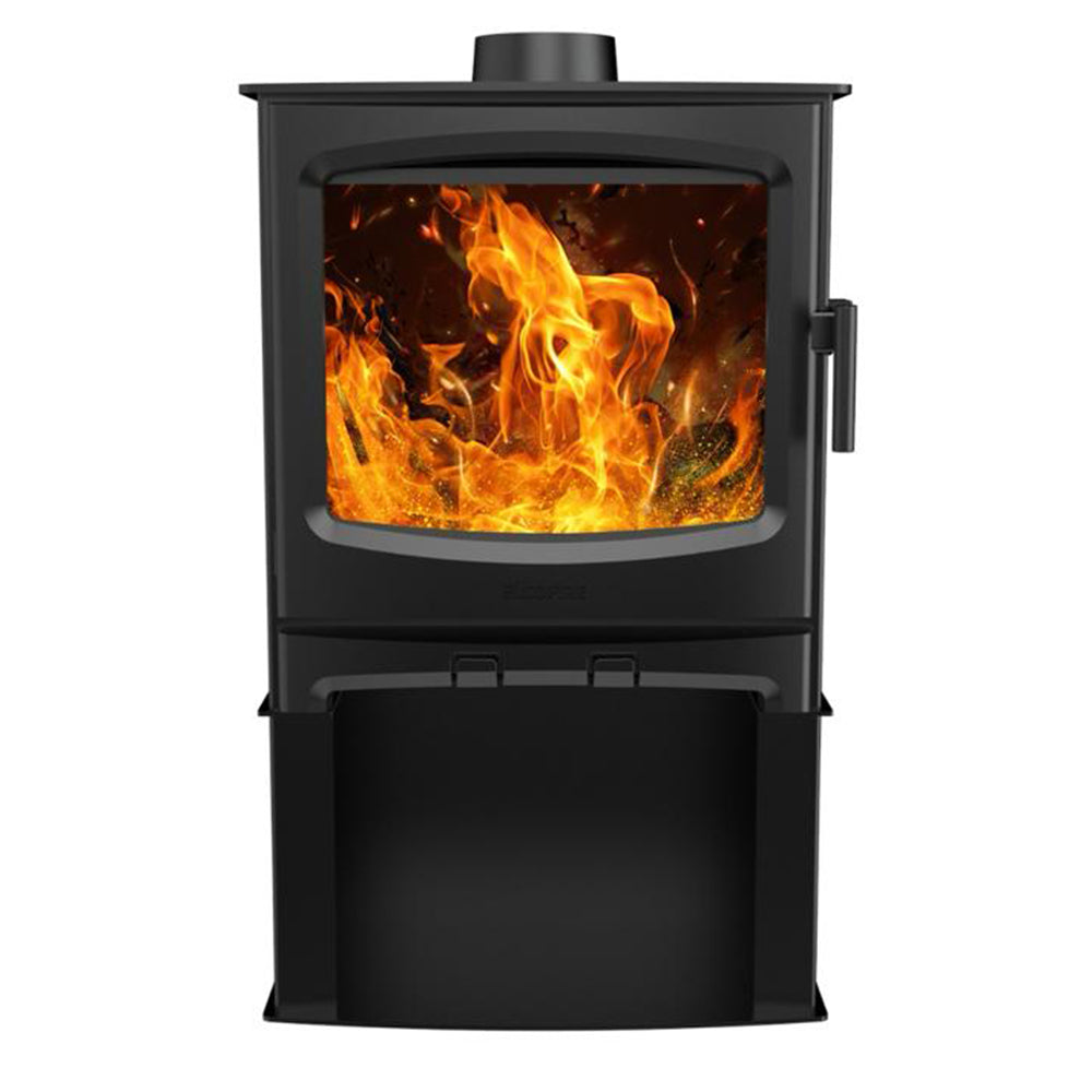 Terra Free Standing Stove wood or M,ulti Fuel with optional Log Store