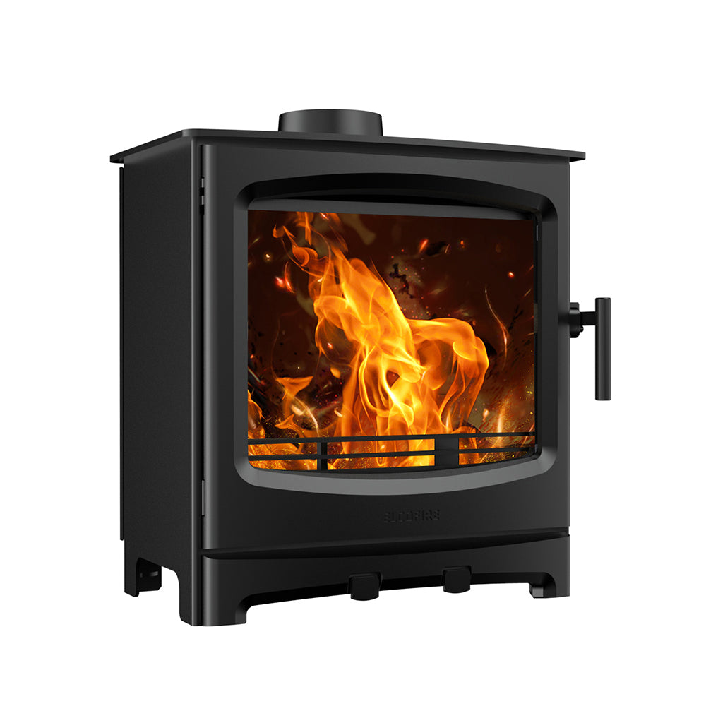 Terra Free Standing Stove wood or M,ulti Fuel with optional Log Store