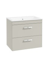 CORTA Wall Hung 60cm Two Drawer Unit - Choice of Colour - Choice of Handle