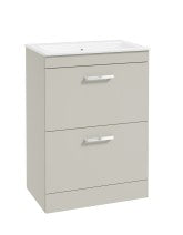 CORTA Floorstanding 60cm Two Drawer Unit - Choice of Colour - Choice of Handle