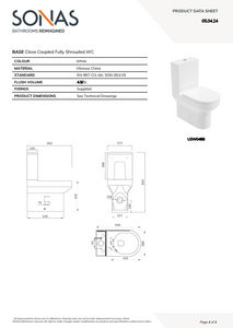 BASE Rimless Kit Fully Shrouded WC Standard Height & PP Seat
