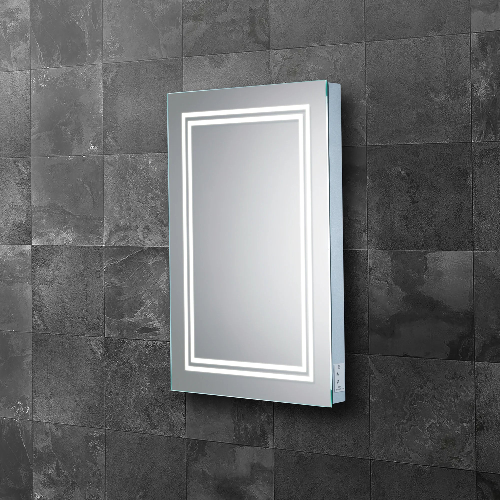 HiB Boundary LED Border Bathroom Mirror