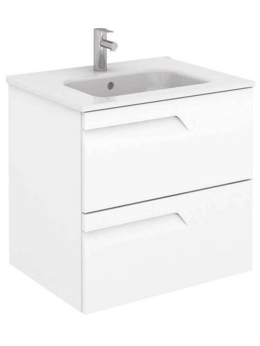 BRAVA 60 white vanity unit & slim basin