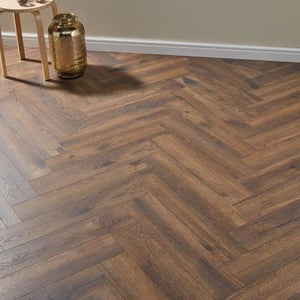 LIGNUM FUSION Coffee Oak Herringbone 12mm