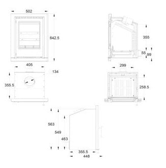 Coniston 5KW Multi-fuel Insert