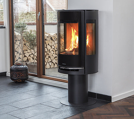 Aduro 9 Black - Woodburning Stove - Choice of Drawer or Pedestal