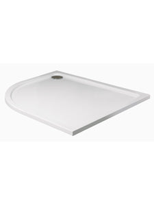 Kristal Low Profile 1000x800 Offset Quadrant Shower Tray LH with FREE shower waste