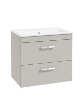 CORTA Wall Hung 60cm Two Drawer Unit - Choice of Colour - Choice of Handle