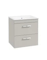 CORTA Wall Hung 50cm Two Drawer Unit - Choice of Colour