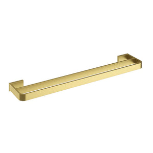 BRUSHED BRASS DOUBLE TOWEL RAIL