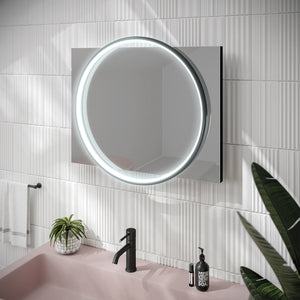 Solas Round Illuminated Bathroom Mirror