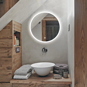 HiB Sphere LED Round Bathroom Mirror
