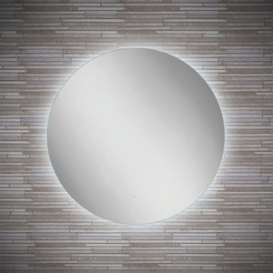 HiB Theme Adjustable Lighting Round Bathroom Mirror