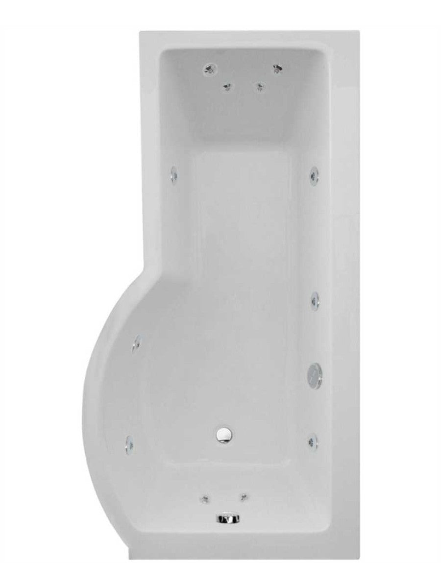 P Shape Single Ended Shower Bath
