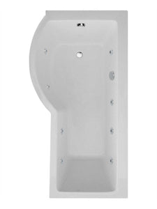 P Shape Single Ended Shower Bath