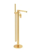 NORFOLK Floor Standing Bath Shower Mixer Brushed Gold
