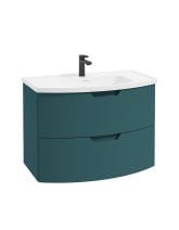 ARC Wall Hung 80cm 2 Drawer Vanity Unit - Matt Basin - Choice of Colour