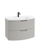 ARC Wall Hung 80cm 2 Drawer Vanity Unit - Matt Basin - Choice of Colour