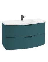 ARC Wall Hung 100cm 2 Drawer Vanity Unit - Matt Basin - Choice of Colour
